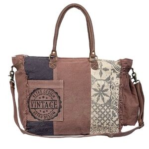 MYRA BAG - Retro Print Weekender Bag